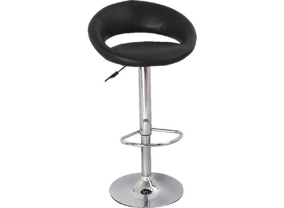 Barhocker Scott - Schwarz, MODERN, Holz/Kunststoff (56/82-103/50cm) Barhocker Scott - Schwarz, MODERN, Holz/Kunststoff (56/82-103/50cm)