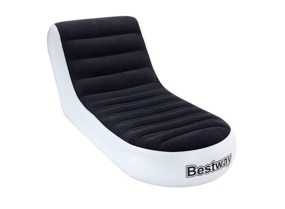 Bestway Luftsessel Chaise Sport Lounger - Schwarz/Grau, Kunststoff (165/84/79cm) - BESTWAY Bestway Luftsessel Chaise Sport Lounger - Schwarz/Grau, Kunststoff (165/84/79cm) - BESTWAY