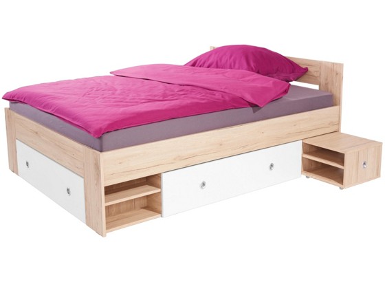 Bett Azurro 140x200cm - Hellbraun/Eichefarben, MODERN, Holzwerkstoff (204/75/145cm) Bett Azurro 140x200cm - Hellbraun/Eichefarben, MODERN, Holzwerkstoff (204/75/145cm)