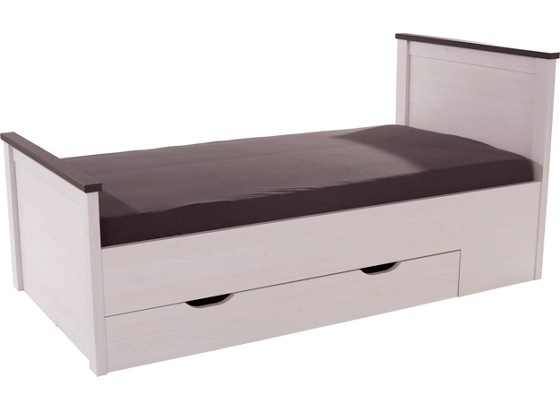Bett Provence 90x200cm - Wengefarben/Eichefarben, ROMANTIK / LANDHAUS, Holzwerkstoff (97/210/94cm) - JAMES WOOD Bett Provence 90x200cm - Wengefarben/Eichefarben, ROMANTIK / LANDHAUS, Holzwerkstoff (97/210/94cm) - JAMES WOOD
