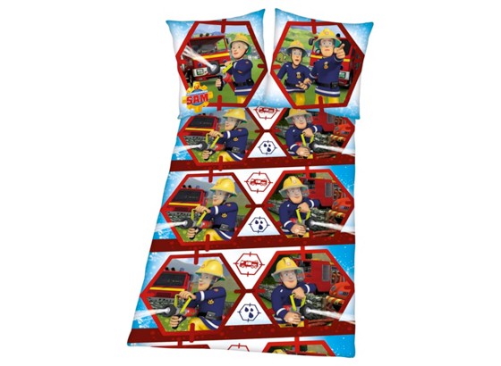 Bettwäsche Feuerwehrmann Sam - Multicolor, KONVENTIONELL, Textil Bettwäsche Feuerwehrmann Sam - Multicolor, KONVENTIONELL, Textil