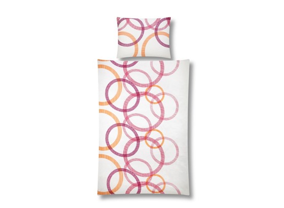 Bettwäsche Kadira - Beere/Weiß, MODERN, Textil - LUCA BESSONI Bettwäsche Kadira - Beere/Weiß, MODERN, Textil - LUCA BESSONI