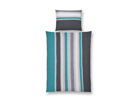 Bettwäsche Tonia - Türkis/Weiß, MODERN, Textil - LUCA BESSONI Bettwäsche Tonia - Türkis/Weiß, MODERN, Textil - LUCA BESSONI