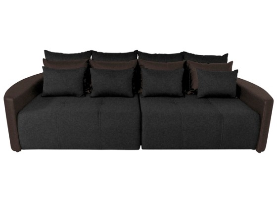 Bigsofa Pura - Dunkelbraun/Schwarz, MODERN, Holz/Textil (290/80/140cm) - LUCA BESSONI Bigsofa Pura - Dunkelbraun/Schwarz, MODERN, Holz/Textil (290/80/140cm) - LUCA BESSONI
