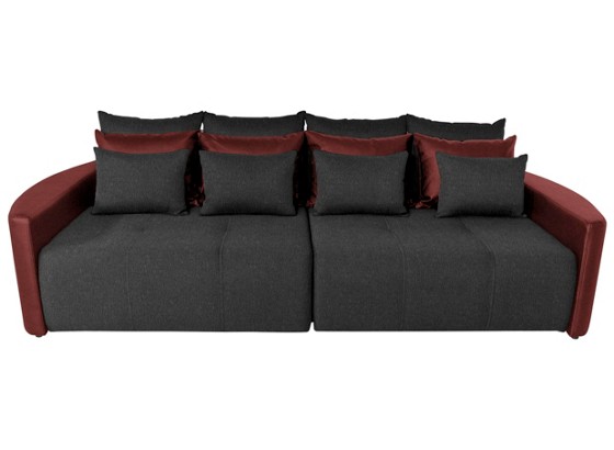 Bigsofa Pura - Dunkelgrau/Dunkelrot, MODERN, Holz/Textil (290/80/140cm) - LUCA BESSONI Bigsofa Pura - Dunkelgrau/Dunkelrot, MODERN, Holz/Textil (290/80/140cm) - LUCA BESSONI