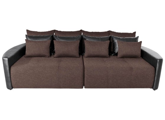 Bigsofa Pura - Schwarz/Braun, MODERN, Holz/Textil (290/80/140cm) - LUCA BESSONI Bigsofa Pura - Schwarz/Braun, MODERN, Holz/Textil (290/80/140cm) - LUCA BESSONI