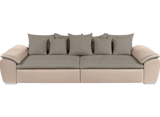 Bigsofa Vesuvio - Chromfarben/Schlammfarben, MODERN, Karton/Holz (280/80/120cm) Bigsofa Vesuvio - Chromfarben/Schlammfarben, MODERN, Karton/Holz (280/80/120cm)