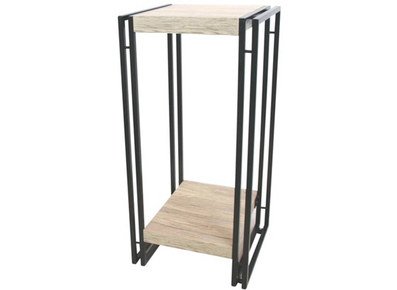 Blumensäule Scott 3 - Eichefarben/Schwarz, MODERN, Holzwerkstoff/Metall (30/70/30cm) - OMBRA Blumensäule Scott 3 - Eichefarben/Schwarz, MODERN, Holzwerkstoff/Metall (30/70/30cm) - OMBRA