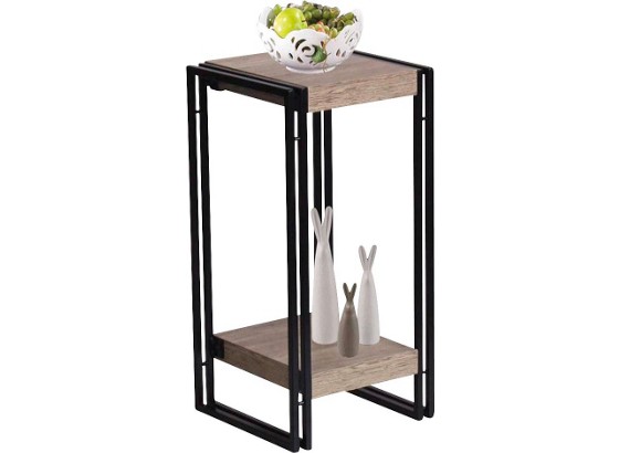 Blumensäule Scott 4 - Eichefarben/Schwarz, MODERN, Holzwerkstoff/Metall (30/55/30cm) - OMBRA Blumensäule Scott 4 - Eichefarben/Schwarz, MODERN, Holzwerkstoff/Metall (30/55/30cm) - OMBRA