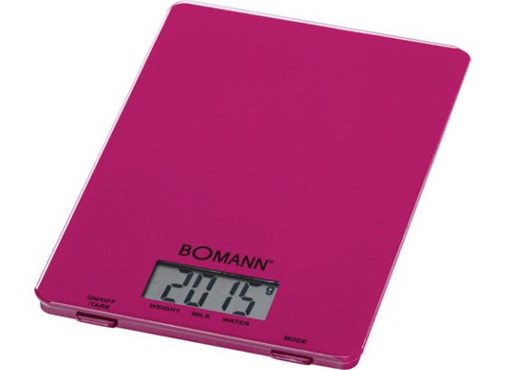 Bomann Elektrische Küchenwaage Kw 1515 Cb - Brombeere, KONVENTIONELL, Glas/Kunststoff (15/1.7/22cm) - BOMANN Bomann Elektrische Küchenwaage Kw 1515 Cb - Brombeere, KONVENTIONELL, Glas/Kunststoff (15/1.7/22cm) - BOMANN