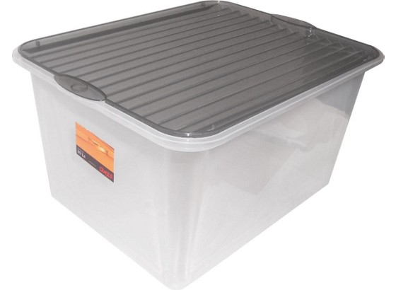 Box mit Deckel Beppo I - Klar, KONVENTIONELL, Kunststoff (48/36/25,5cm) - PLAST 1 Box mit Deckel Beppo I - Klar, KONVENTIONELL, Kunststoff (48/36/25,5cm) - PLAST 1