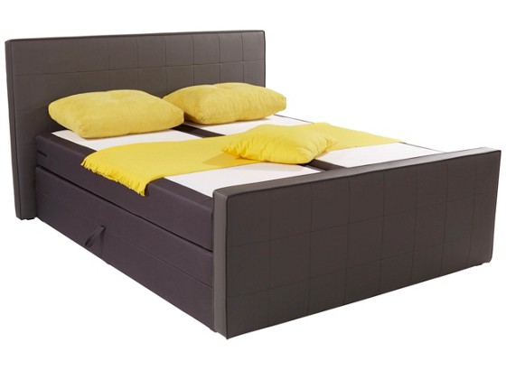 Boxspring Krevet Cesena - smeđa, Moderno, tekstil (182/200/112cm) Boxspring Krevet Cesena - smeđa, Moderno, tekstil (182/200/112cm)