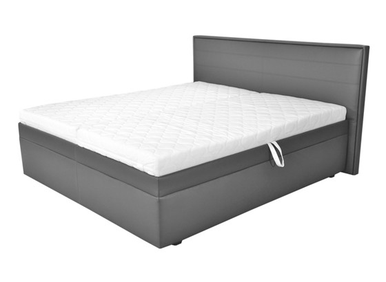 Boxspringbett Amanda - Grau, KONVENTIONELL (180/200cm) Boxspringbett Amanda - Grau, KONVENTIONELL (180/200cm)