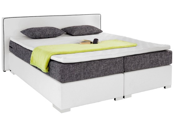 Boxspringbett Turino - Chromfarben/Schwarz, MODERN, Textil (180/200/63cm) - LUCA BESSONI Boxspringbett Turino - Chromfarben/Schwarz, MODERN, Textil (180/200/63cm) - LUCA BESSONI