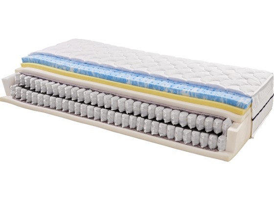 Boxspringmatratze Luxory H2 90x200 - Weiß, Textil (90/200cm) - PRIMATEX Boxspringmatratze Luxory H2 90x200 - Weiß, Textil (90/200cm) - PRIMATEX