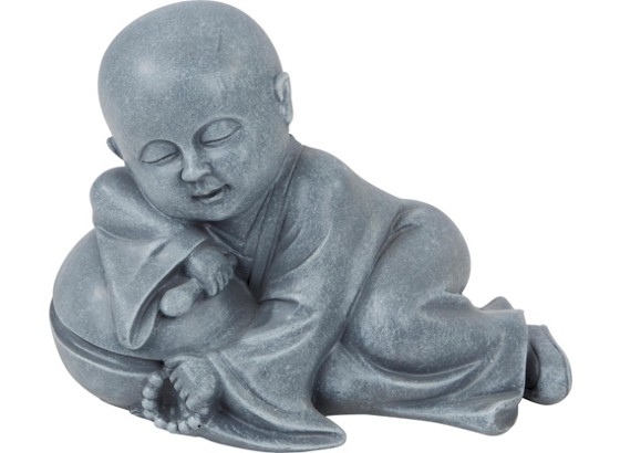 Buddha Jerrit - Grau, KONVENTIONELL, Kunststoff (19/11/14cm) - OMBRA Buddha Jerrit - Grau, KONVENTIONELL, Kunststoff (19/11/14cm) - OMBRA