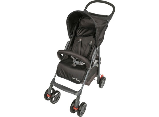 Buggy Jimmy - Schwarz/Grau, Kunststoff/Textil (35/98cm) - FILLIKID Buggy Jimmy - Schwarz/Grau, Kunststoff/Textil (35/98cm) - FILLIKID