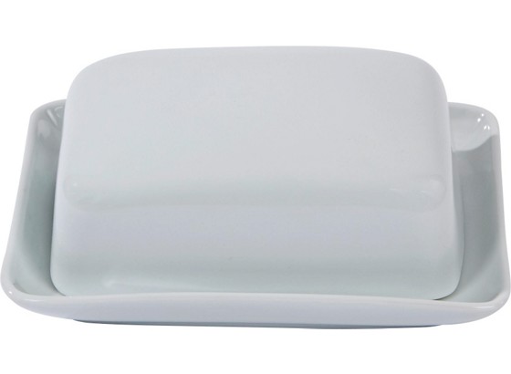 Butterdose Ira - Weiß, KONVENTIONELL, Keramik (16,5/14/7cm) Butterdose Ira - Weiß, KONVENTIONELL, Keramik (16,5/14/7cm)