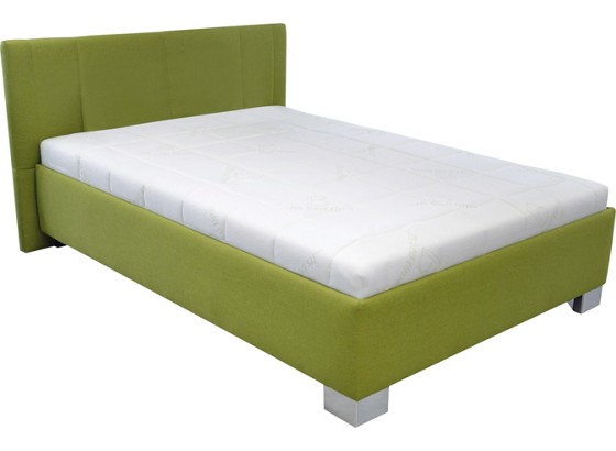 Čalúnená Posteľ Stilo - biela/zelená, drevo/textil (214/149/97cm) Čalúnená Posteľ Stilo - biela/zelená, drevo/textil (214/149/97cm)