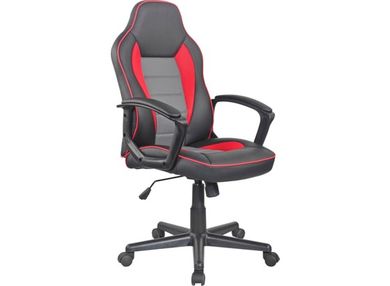 Chefsessel Eva - Rot/Schwarz, MODERN, Kunststoff/Textil (58,5/105-115/62cm) Chefsessel Eva - Rot/Schwarz, MODERN, Kunststoff/Textil (58,5/105-115/62cm)