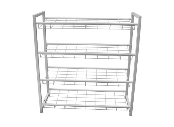 Cipőspolc Rom - fehér, modern, fém (80/83/30cm) Cipőspolc Rom - fehér, modern, fém (80/83/30cm)