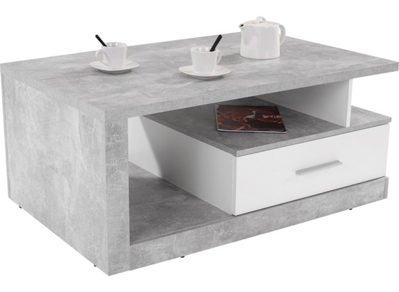 Couchtisch Iguan - Weiß/Grau, MODERN, Holzwerkstoff (110/45/67cm) Couchtisch Iguan - Weiß/Grau, MODERN, Holzwerkstoff (110/45/67cm)