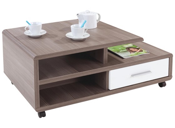 Couchtisch Miami - Eichefarben/Weiß, MODERN, Holz (100/41,1/60cm) Couchtisch Miami - Eichefarben/Weiß, MODERN, Holz (100/41,1/60cm)