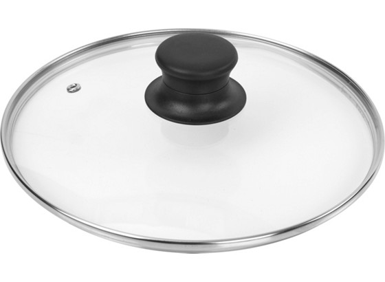 Deckel Isaac - Klar/Silberfarben, KONVENTIONELL, Glas/Kunststoff (24cm) Deckel Isaac - Klar/Silberfarben, KONVENTIONELL, Glas/Kunststoff (24cm)
