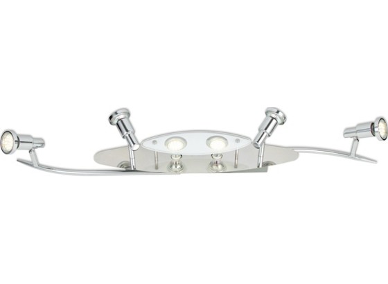 Deckenleuchte Bastian - Chromfarben, MODERN, Glas/Metall (92/12,5/15cm) - LUCA BESSONI Deckenleuchte Bastian - Chromfarben, MODERN, Glas/Metall (92/12,5/15cm) - LUCA BESSONI