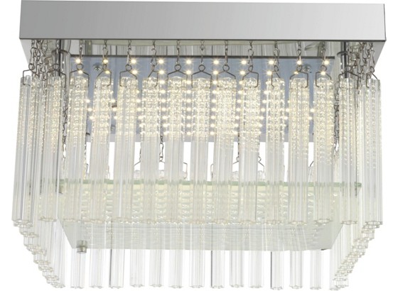 Deckenleuchte Dorotea - Chromfarben, MODERN, Glas/Metall (30/30/17,5cm) - LUCA BESSONI Deckenleuchte Dorotea - Chromfarben, MODERN, Glas/Metall (30/30/17,5cm) - LUCA BESSONI