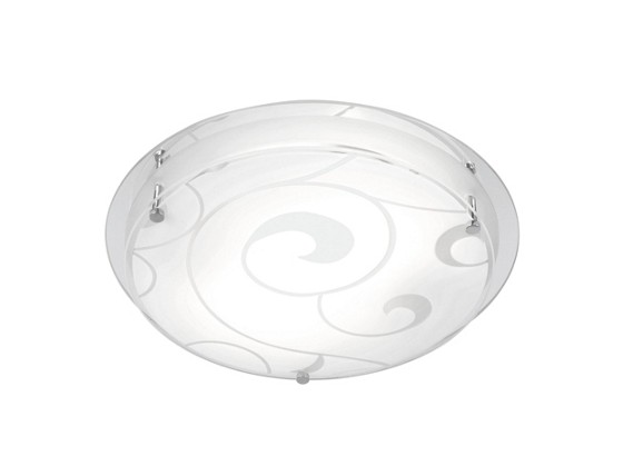 Deckenleuchte Erik - Weiß, KONVENTIONELL, Glas/Metall (32/8cm) - OMBRA Deckenleuchte Erik - Weiß, KONVENTIONELL, Glas/Metall (32/8cm) - OMBRA
