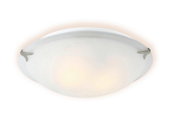 Deckenleuchte Fred - Weiß, KONVENTIONELL, Glas/Metall (40/12cm) - OMBRA Deckenleuchte Fred - Weiß, KONVENTIONELL, Glas/Metall (40/12cm) - OMBRA