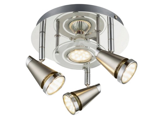 Deckenleuchte Lennart - Chromfarben/Nickelfarben, MODERN, Glas/Metall (31,5/16,3cm) Deckenleuchte Lennart - Chromfarben/Nickelfarben, MODERN, Glas/Metall (31,5/16,3cm)