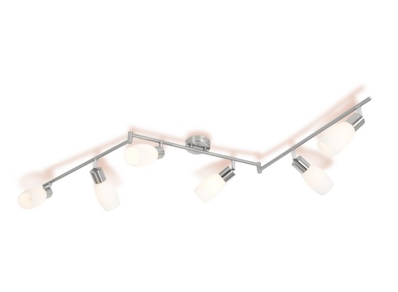 Deckenspot Brigitte - Nickelfarben, KONVENTIONELL, Glas/Metall (150/8/27,2cm) - OMBRA Deckenspot Brigitte - Nickelfarben, KONVENTIONELL, Glas/Metall (150/8/27,2cm) - OMBRA