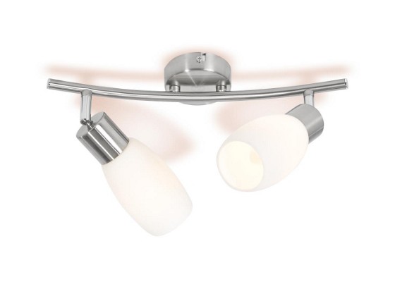 Deckenspot Brigitte - Nickelfarben, KONVENTIONELL, Glas/Metall (36/8/25,2cm) - OMBRA Deckenspot Brigitte - Nickelfarben, KONVENTIONELL, Glas/Metall (36/8/25,2cm) - OMBRA
