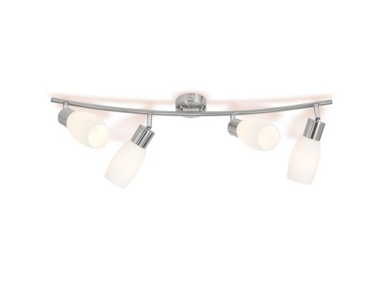 Deckenspot Brigitte - Nickelfarben, KONVENTIONELL, Glas/Metall (70,5/20,5/25,2cm) - OMBRA Deckenspot Brigitte - Nickelfarben, KONVENTIONELL, Glas/Metall (70,5/20,5/25,2cm) - OMBRA