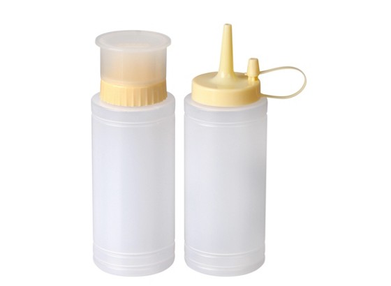 Dekoflasche 2er-pkg. - Transparent/Creme, KONVENTIONELL, Kunststoff (0,2l) Dekoflasche 2er-pkg. - Transparent/Creme, KONVENTIONELL, Kunststoff (0,2l)