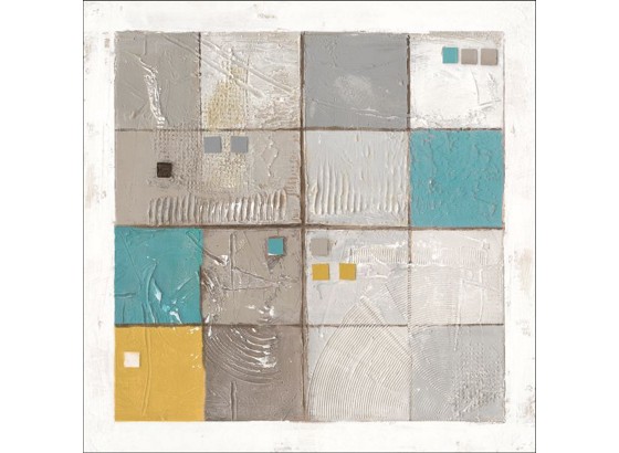 Dekorpanel 50/50cm - sárga/türkiz, konvencionális, fa/papír (50/50/1,5cm) Dekorpanel 50/50cm - sárga/türkiz, konvencionális, fa/papír (50/50/1,5cm)