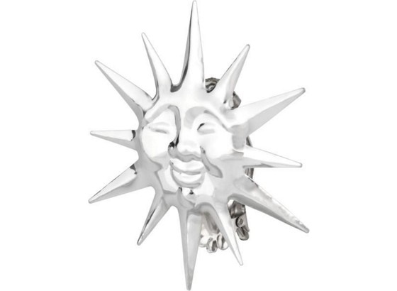 Dekospange Sonne, 2 Stk. - Chromfarben, KONVENTIONELL, Metall Dekospange Sonne, 2 Stk. - Chromfarben, KONVENTIONELL, Metall