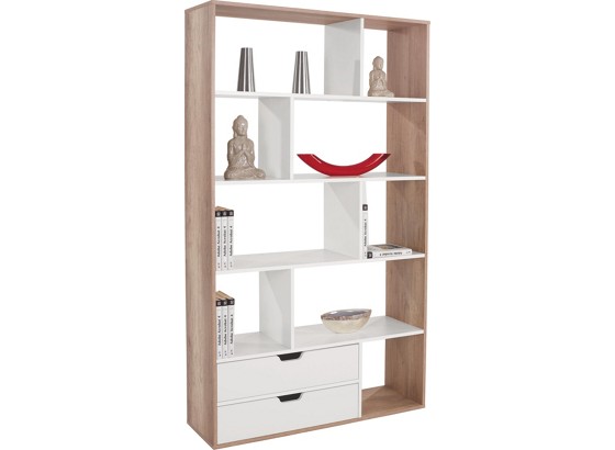 Deliaca Stena Roberto - farby dubu/biela, Moderný, drevený materiál (110/185/32cm) Deliaca Stena Roberto - farby dubu/biela, Moderný, drevený materiál (110/185/32cm)