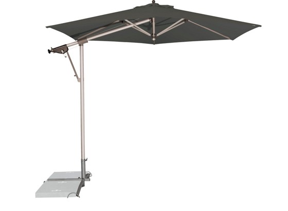 Doppler Pendelschirm Sunline II Ø 290cm - Anthrazit/Silberfarben, KONVENTIONELL, Textil/Metall (290/254cm) - DOPPLER Doppler Pendelschirm Sunline II Ø 290cm - Anthrazit/Silberfarben, KONVENTIONELL, Textil/Metall (290/254cm) - DOPPLER