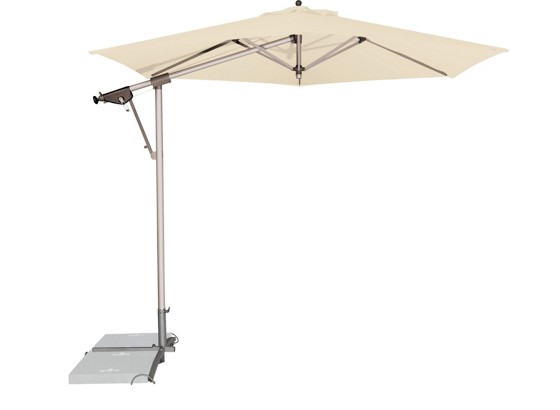 Doppler Pendelschirm Sunline II Ø 320cm - Silberfarben/Naturfarben, KONVENTIONELL, Textil/Metall (320/259cm) - DOPPLER Doppler Pendelschirm Sunline II Ø 320cm - Silberfarben/Naturfarben, KONVENTIONELL, Textil/Metall (320/259cm) - DOPPLER