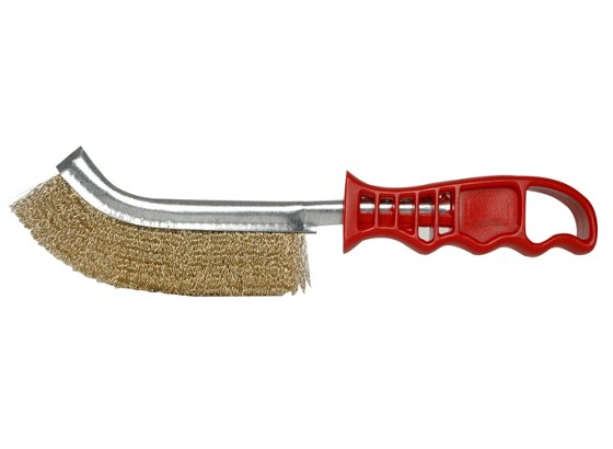 Drahtbürste Griff aus Kunststoff - Rot, KONVENTIONELL, Kunststoff/Metall (26/30cm) Drahtbürste Griff aus Kunststoff - Rot, KONVENTIONELL, Kunststoff/Metall (26/30cm)