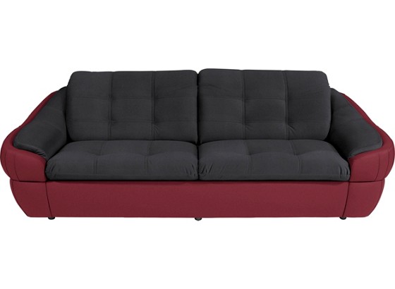 Dreisitzer-sofa Infinity - Rot/Schwarz, MODERN, Textil (218/76-86/100cm) Dreisitzer-sofa Infinity - Rot/Schwarz, MODERN, Textil (218/76-86/100cm)