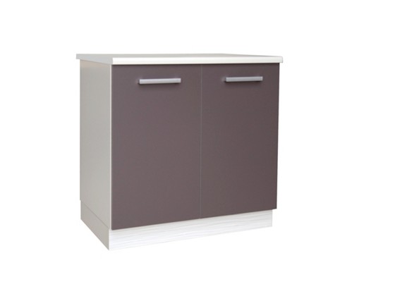 Dřezová Skříňka Margaret - bílá/šedá, Moderní, dřevěný materiál (80/85/52cm) Dřezová Skříňka Margaret - bílá/šedá, Moderní, dřevěný materiál (80/85/52cm)