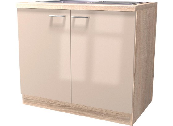 Dřezová Skříňka Nepal Dspu 100 Es - béžová, Moderní, dřevěný materiál (100/85/57cm) Dřezová Skříňka Nepal Dspu 100 Es - béžová, Moderní, dřevěný materiál (100/85/57cm)