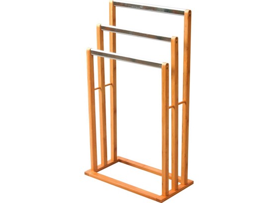 Držák Na Ručník Rose - přírodní barvy/barvy nerez oceli, Moderní, kov/dřevo (46,5/82/24,5cm) Držák Na Ručník Rose - přírodní barvy/barvy nerez oceli, Moderní, kov/dřevo (46,5/82/24,5cm)