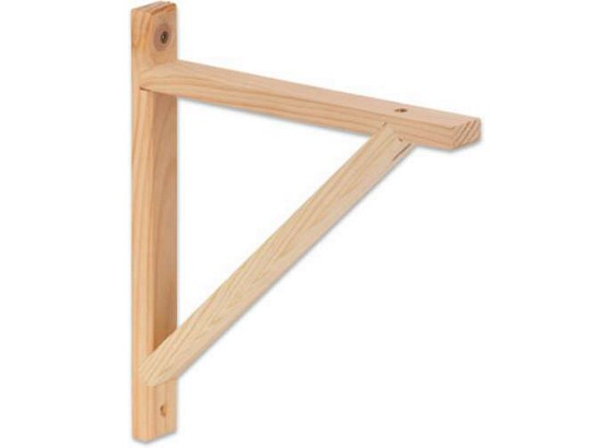 Držiak Na Stenu Olaf 2 -sb- - farby borovice, Moderný, drevo (18cm) Držiak Na Stenu Olaf 2 -sb- - farby borovice, Moderný, drevo (18cm)