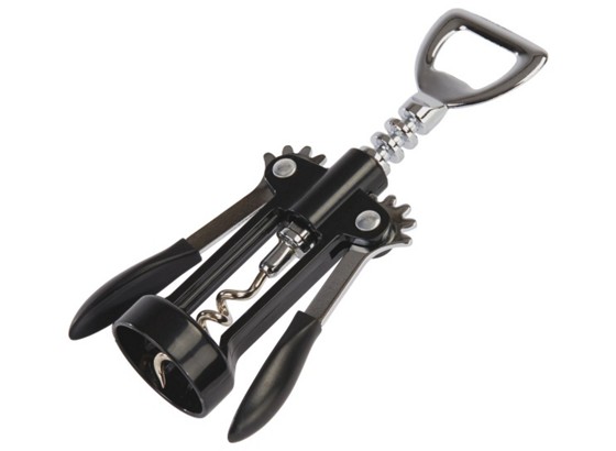 Dugóhúzó Probus - krómszínű/fekete, konvencionális, fém (16cm) Dugóhúzó Probus - krómszínű/fekete, konvencionális, fém (16cm)