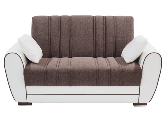 Dvosjed Sofa Dvosjed - bijela/siva, Moderno, drvni materijal/koža (162/85/90cm) Dvosjed Sofa Dvosjed - bijela/siva, Moderno, drvni materijal/koža (162/85/90cm)